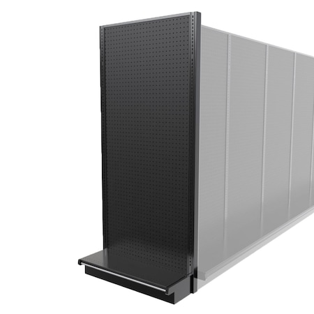 Lozier Gondola Shelving End Cap Black 36W 84H 13D P383S-EC